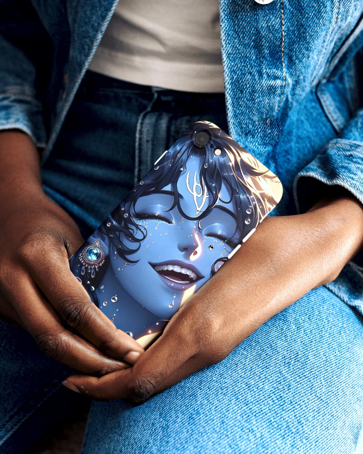 Shree Krishna mobile skin only i phone